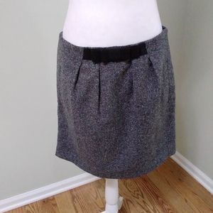 2/$15 LOFT Tweed Wool & Silk Blend Bow Skirt